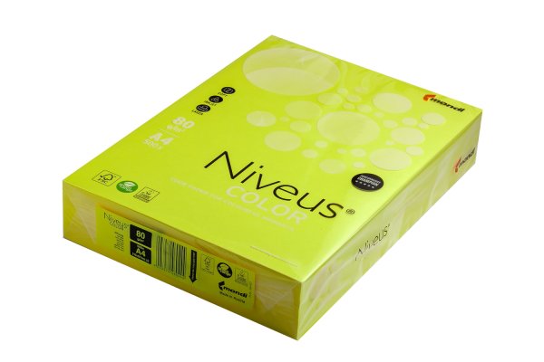 Папір кольоровий Niveus Color NEOGB формат А4 80гр/м2, 500л/уп, жовтий 