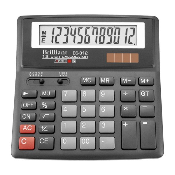 Калькулятор Brilliant BS-312, 12 розрядів 