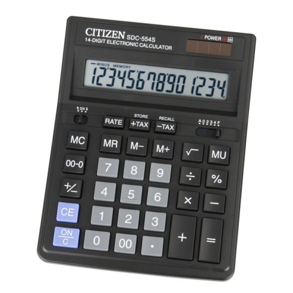 Калькулятор Citizen SDC-554S, 14 розрядів 