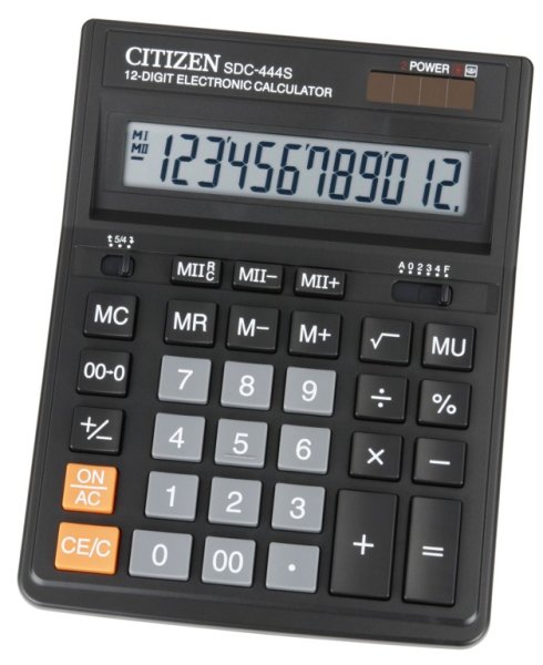 Калькулятор Citizen SDC-444S, 12 розрядів 