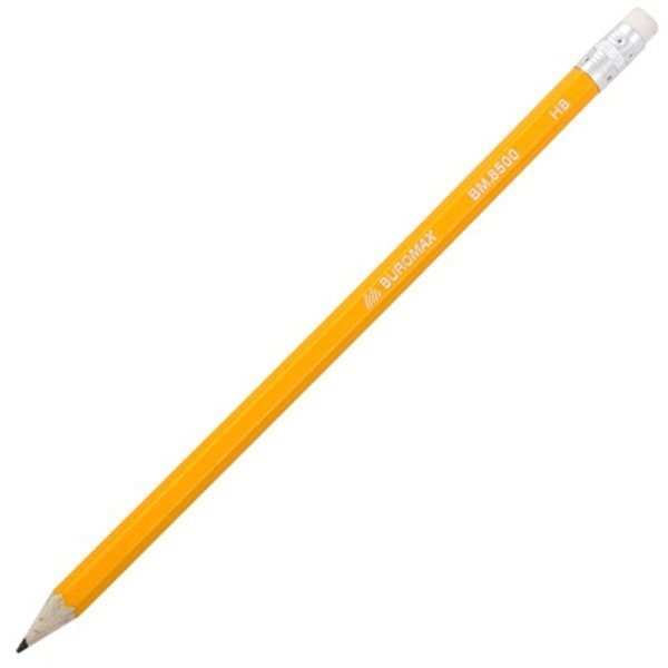 Олівець графітовий з ластиком HB CLASSIC 