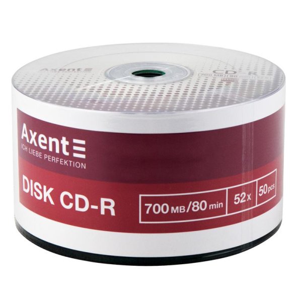 Диск CD-R Axent 700Mb bulk 50шт/уп 