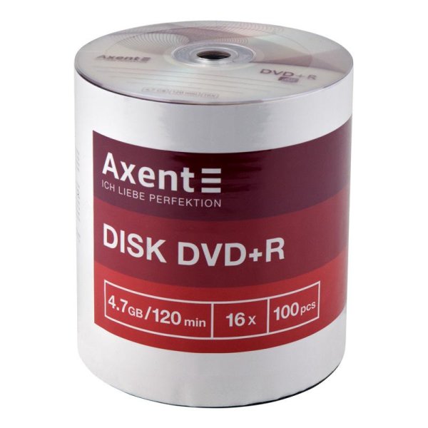 Диск DVD-R Axent 4.7Gb bulk 100шт/уп 