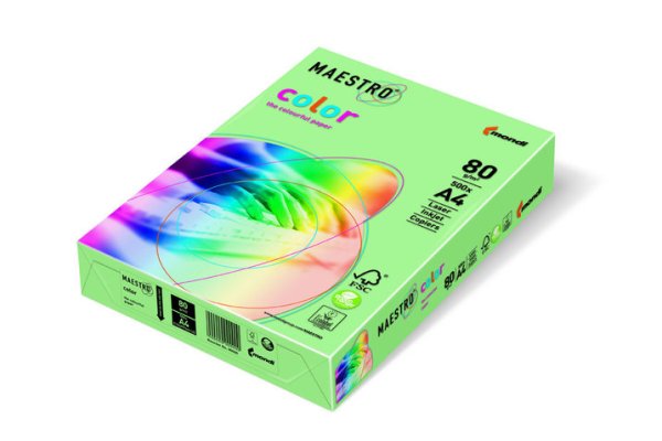 Папір кольоровий Maestro Color А3 80гр/м2 Pastell зелена 
