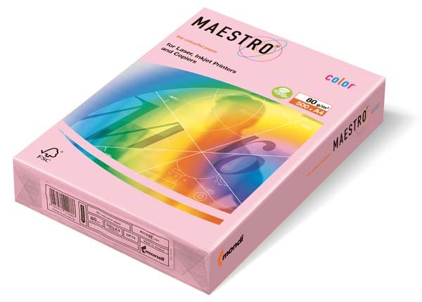 Папір кольоровий Maestro Color А3 80гр/м2 Pastell ясно-рожева 