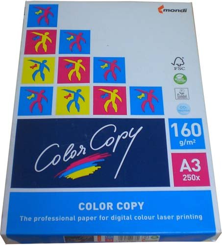 Папір Color Copy формат А3 щільність 160гр/м2, 250л. 