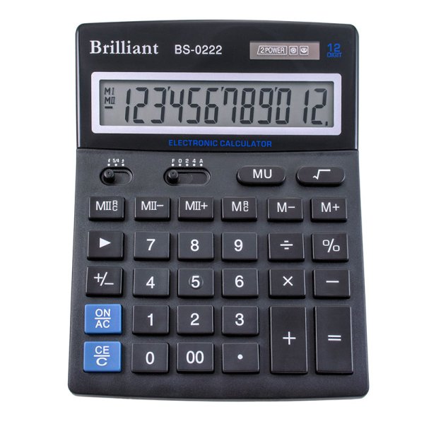 Калькулятор Brilliant BS-0222, 12 розрядів 