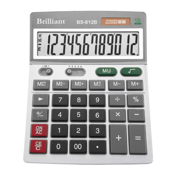 Калькулятор Brilliant BS-812В, 12 розрядів 