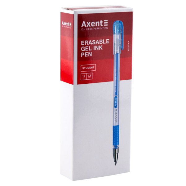 Ручка гелева "пиши-стирай" Axent Student 0,5мм 