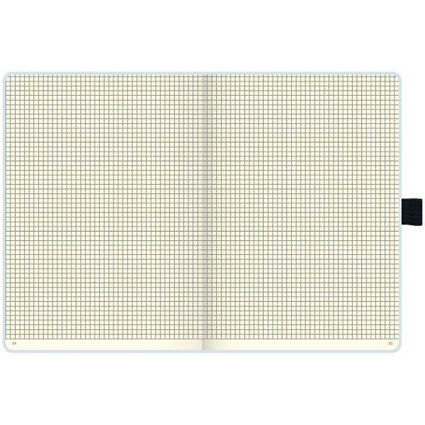 Книга записна Компаньйон А5, біла, клітка 