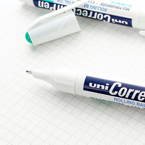 Коректор-ручка UNI Correction Pen 8мл, металевий наконечник