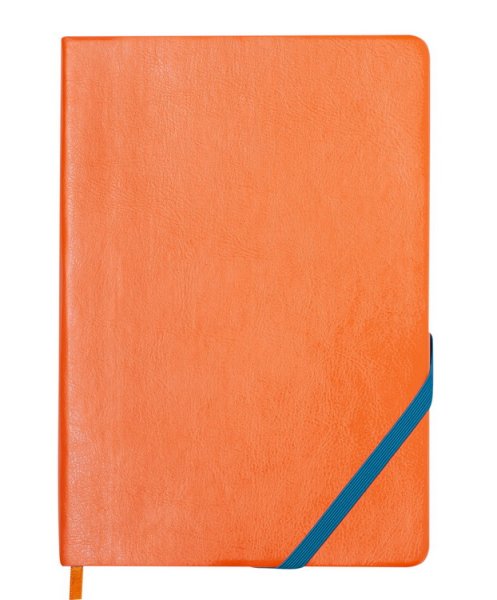 Блокнот деловой LOLLIPOP А5, 96л, оранжевый, листы в линию