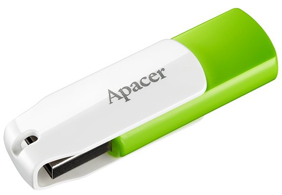 Флеш-память Apacer AH335 64Gb Green/White