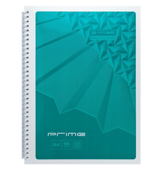 Тетрадь на пружине PRIME формат А4, 96л., бирюзовый