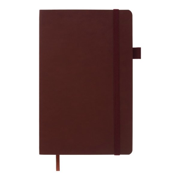 Книга записная PRIMO 125*195мм, 96л, листы в клетку, коричневый