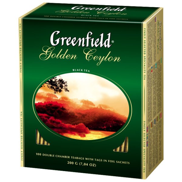 Чай черный Golden Ceylon, 100шт х 2г