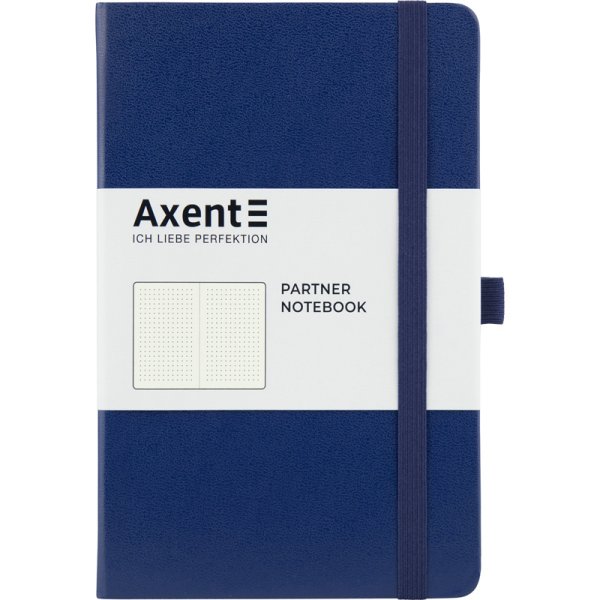 Книга записна Partner А5, крапка, синій 