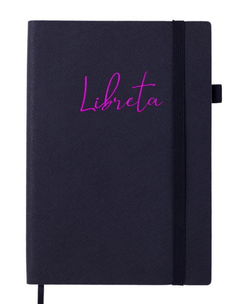 Блокнот діловий LIBRETA А5, 96л, чорний, аркуші в лінію 