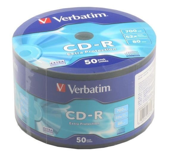 Диск CD-R VERBATIM 700Mb bulk 50шт/уп 
