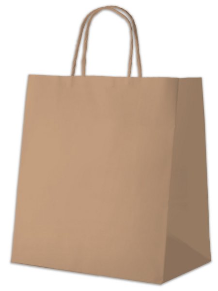 Пакет бумажный с ручками Ecobag 305х170х340, коричневый