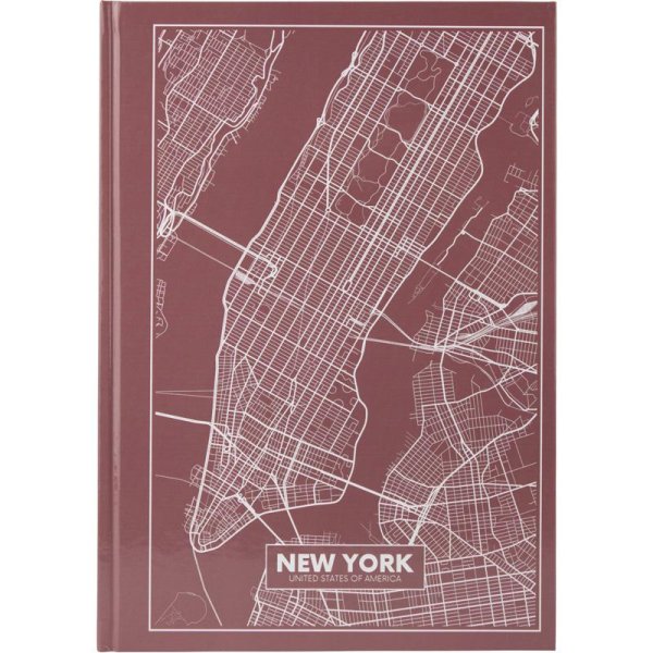 Книга канцелярська А4 96арк, Axent Maps New York коричневий