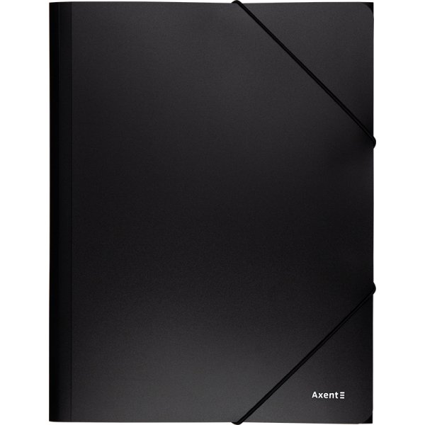 Папка на резинках Axent формат А4, 500мкм, черный