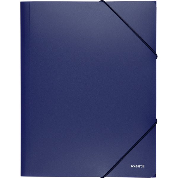 Папка на гумках Axent формат А4, 500мкм, синій 