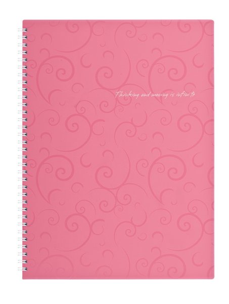 Зошит для записів BAROCCO формат А4, 80л., рожевий 