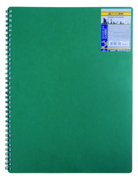 Зошит для записів CLASSIC формат А4, 80л., зелений 