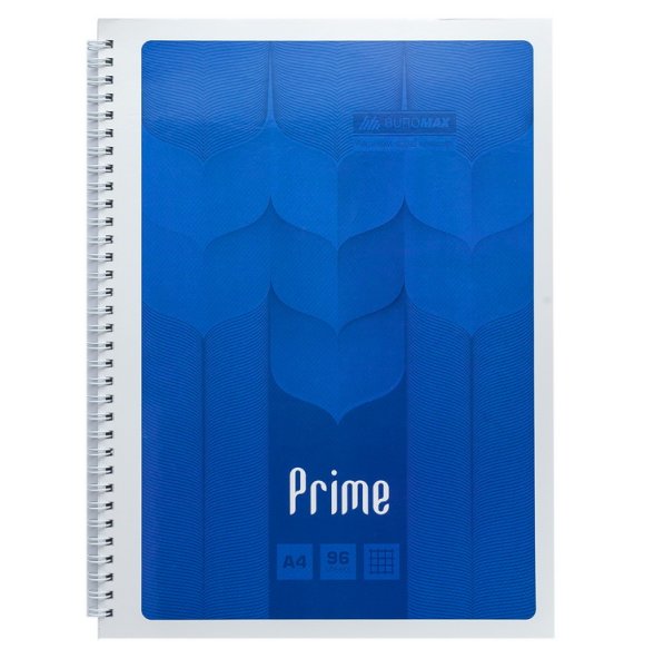 Зошит на пружині PRIME формат А4, 96л., синій 