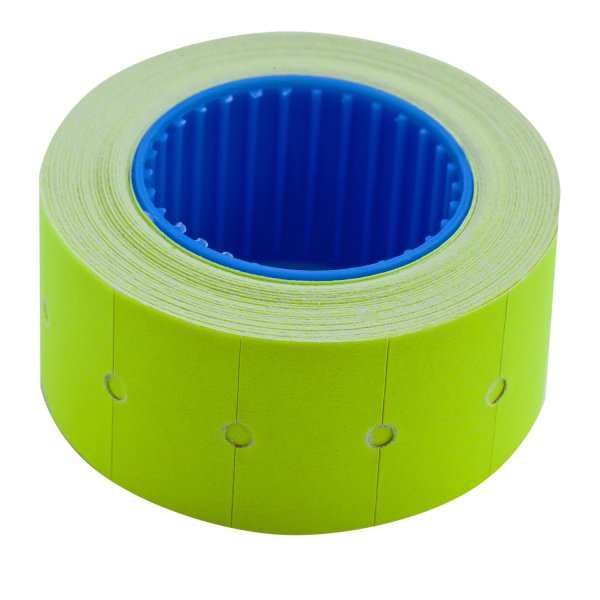 Ценник прямоугольный 22х12мм, 500шт, 6м, желтый