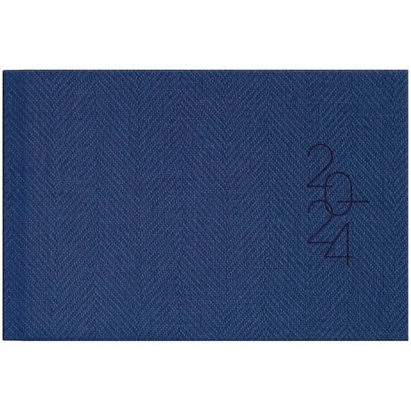 Щотижневик кишеньковий 2024 обкладинка Tweed синій 