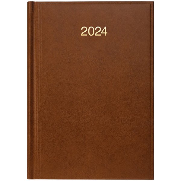 Щоденник Стандарт А5 2024 обкладинка Miradur коричневий 