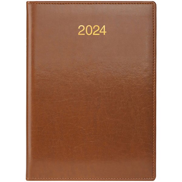 Ежедневник Стандарт А5 2024 обложка Soft коричневый