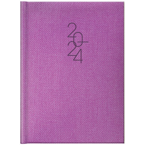 Щоденник Стандарт А5 2024 обкладинка Tweed фіолетовий 