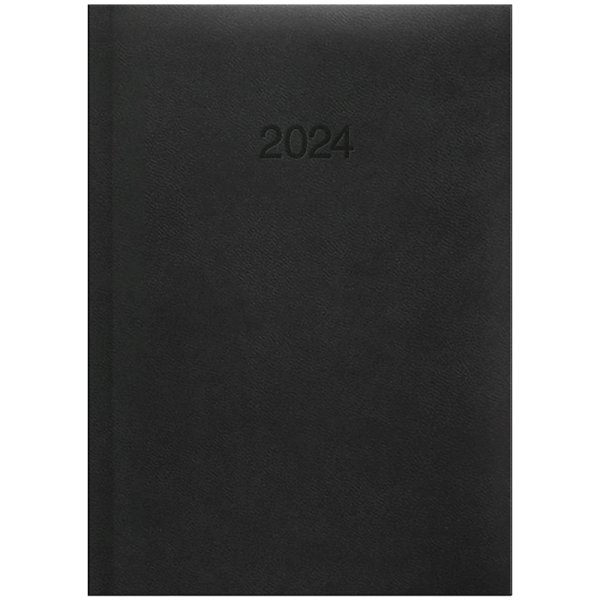 Щоденник Кишеньковий А6 2024 обкладинка Torino чорний 