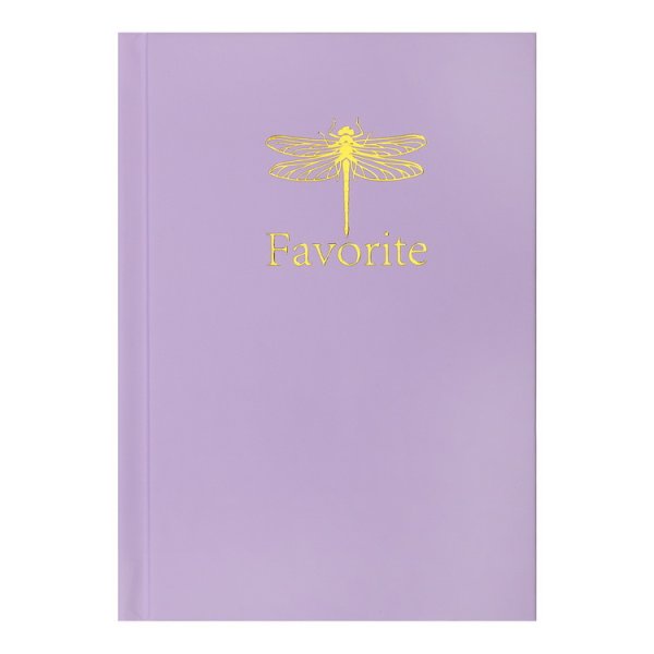 Записна книжка у твердій обкладинці FAVOURITE, PASTEL формат А6, 96л, бузкова 