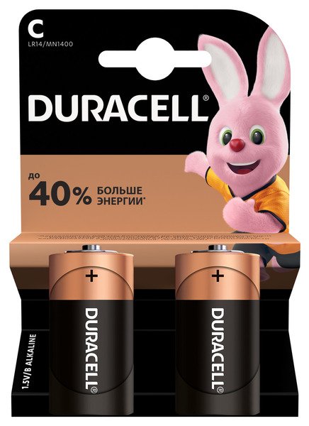 Елементи живлення (батарейки) Duracell З/LR14/MN1400 KPN, 2шт/уп 