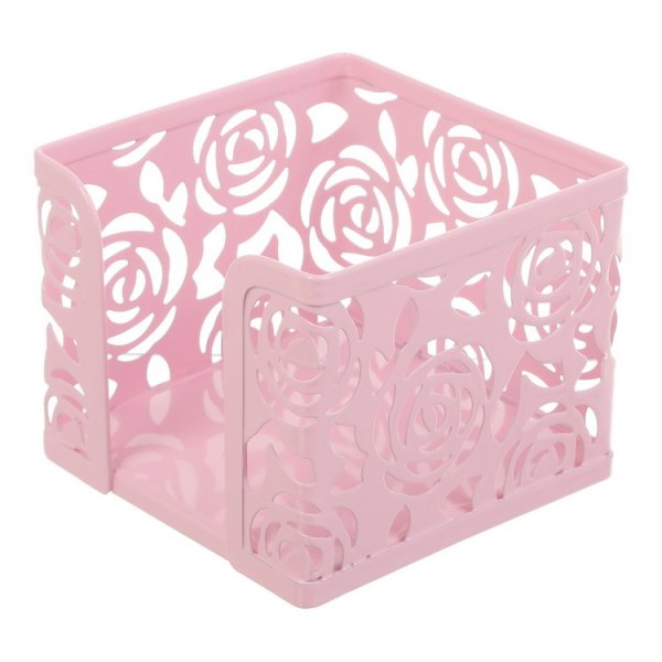 Бокс для бумаги металлический ROSE, PASTEL, розовый
