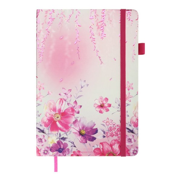 Блокнот деловой CHERIE А5, 96л, розовый, чистые листы