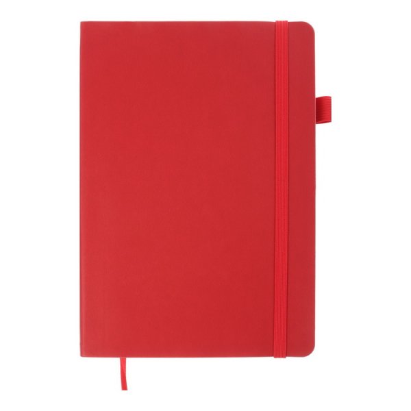 Блокнот деловой BRIEF А5, 96л, красный, листы в линию