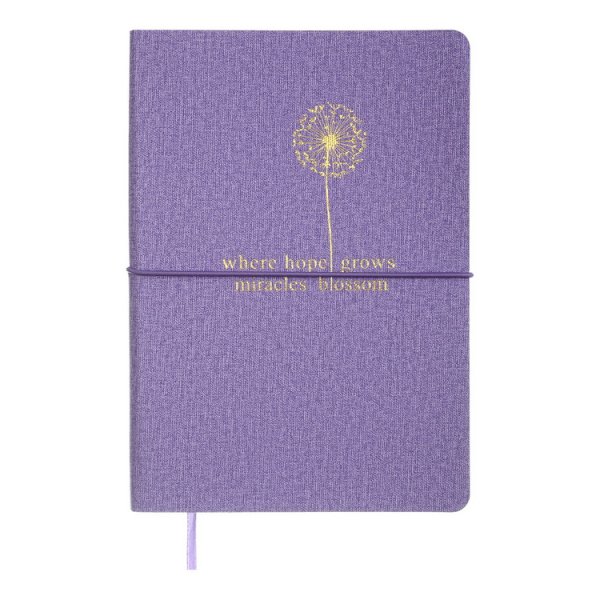 Блокнот деловой NICE А5, 96л, фиолетовый, чистые листы