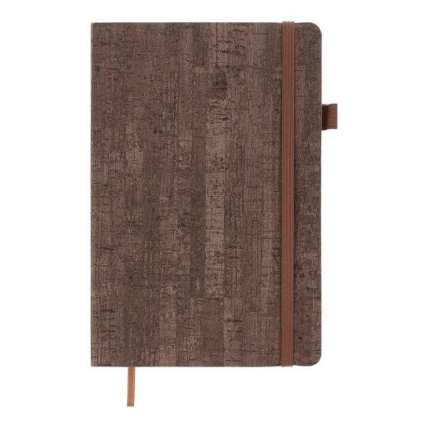 Блокнот деловой WOOD А5, 96л, бежевый, листы в клетку