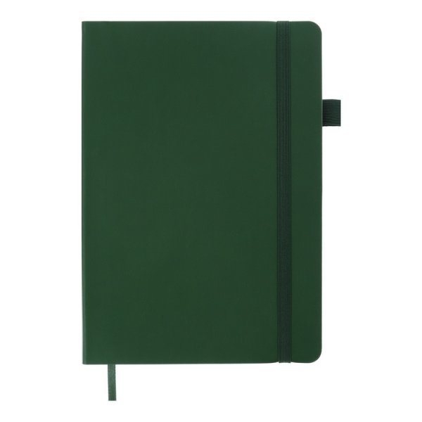 Блокнот деловой BRIEF А5, 96л, зеленый, листы в точку