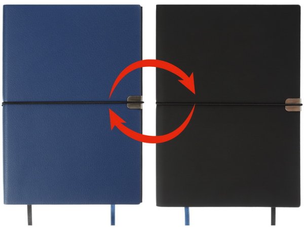 Блокнот деловой DUET А5, 96л, синий