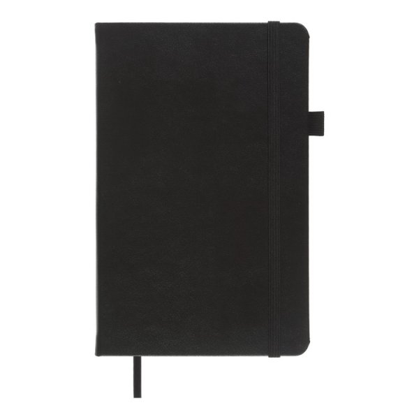 Книга записна ETALON 125*195мм, 96л, аркуші в крапку, чорний 