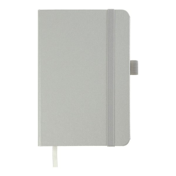 Книга записная ETALON 95*140мм, 96л, листы в клетку, серебристый