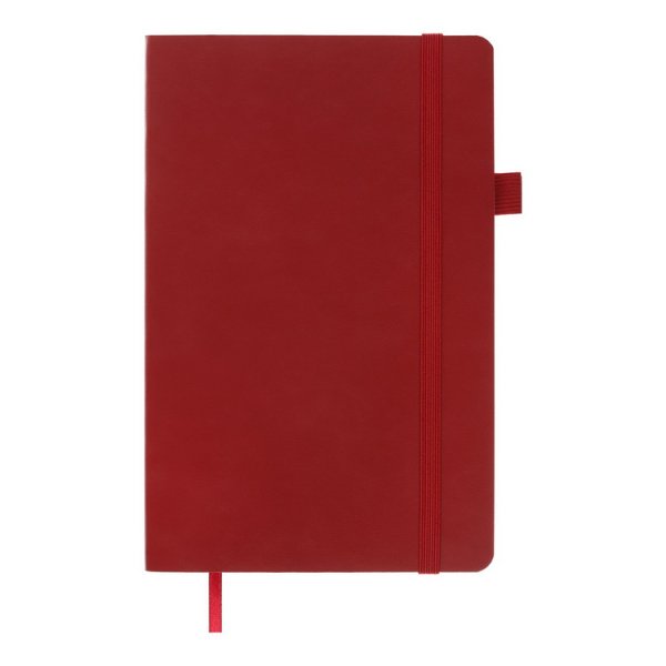 Книга записна PRIMO 125*195мм, 96л, аркуші в клітинку, бордовий 