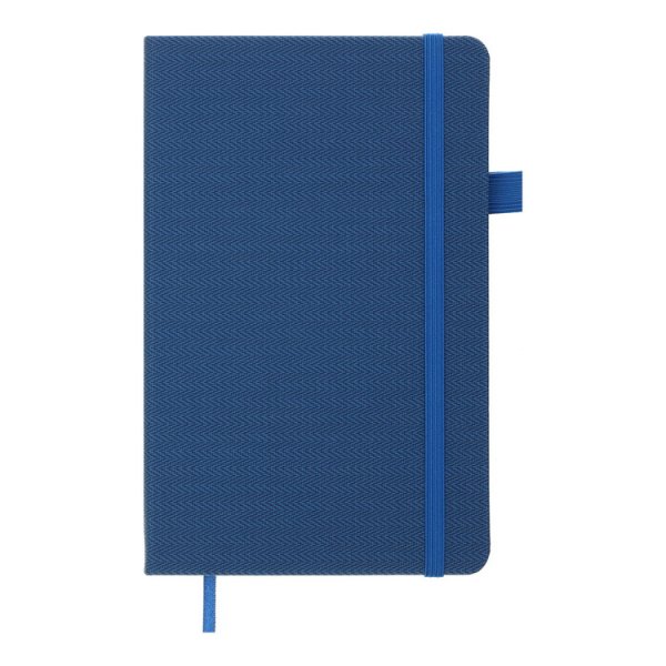 Книга записна TWEED 125*195мм, 96л, аркуші в клітку, синій 