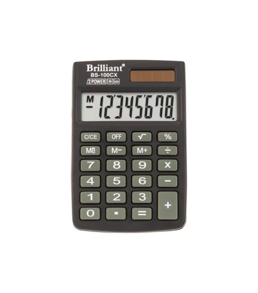 Калькулятор кишеньковий Brilliant BS-100CX, 8 розрядів 